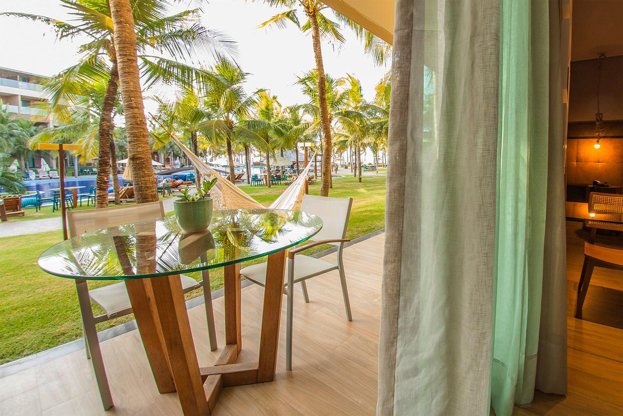 Carmel Cumbuco Resort Extérieur photo A view of the beach from a room at the hotel